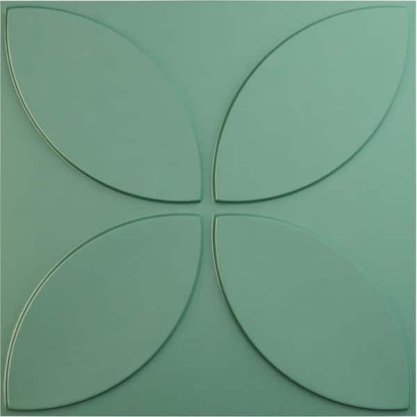 Ekena Millwork 19 5/8 in. x 19 5/8 in. Primrose EnduraWall Decorative 3D Wall Panel, Sea Mist (12-Pack for 32.04 Sq. Ft.)