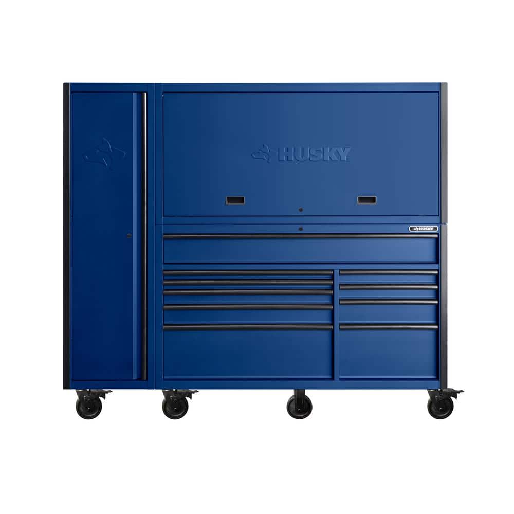 Husky 80 in. W x 24 in. D Heavy Duty 10Drawers Garage Workcenter and