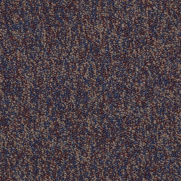 Oila-Forever-Red Commercial/Residential 24 in. x 24 in. Glue-Down Carpet Tile Square (48 sq. ft.)