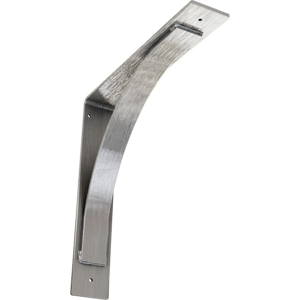 Ekena Millwork 3 in. x 16 in. x 16 in. Unfinished Morris Steel Bracket