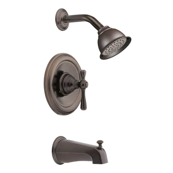 MOEN Kingsley Single-Handle 1-Spray Tub and Shower Faucet Trim Kit in Oil Rubbed Bronze (Valve Not Included)