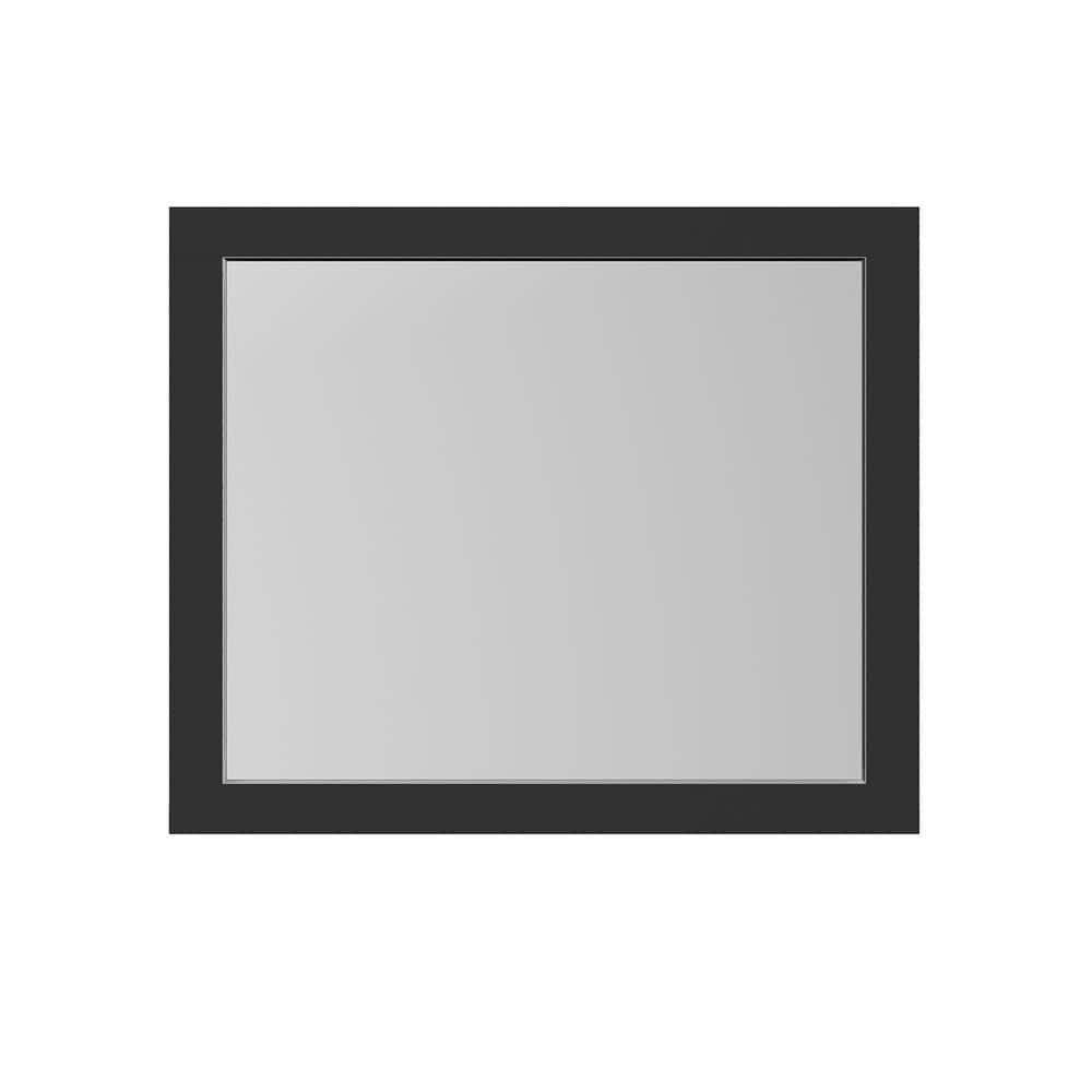 Aberdeen 36" Espresso Wood Framed Bathroom Vanity Mirror