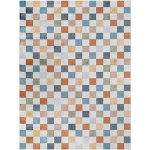 Lillian Multi-Color Checkered 8 ft. x 10 ft. Indoor Area Rug