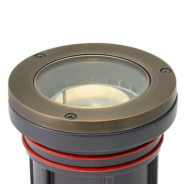 HINKLEY - Flat Top Well Light Hardwired Matte Bronze In Ground Well Light