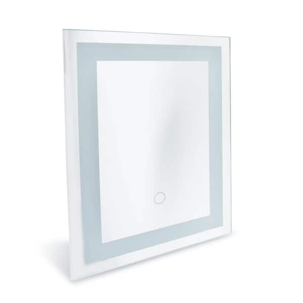 Dyconn Edison 12 in. x 16 in. LED Wall Mounted Backlit Vanity Bathroom LED Mirror with Touch On/Off Dimmer, Anti-Fog Function