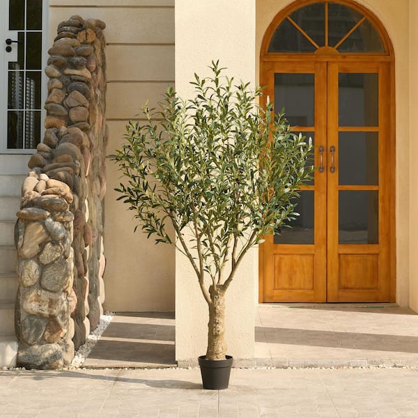 DR.Planzen 6ft.Artificial Olive Tree Indoor/Outdoor, Faux Plant