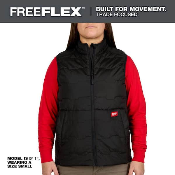 Women's Medium Black FREEFLEX Lightweight Insulated Vest