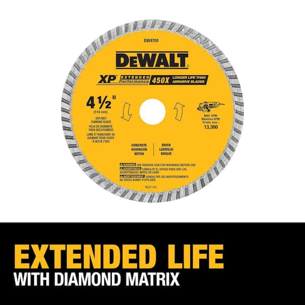 4-1/2 in. Concrete and Brick Diamond Circular Saw Blade