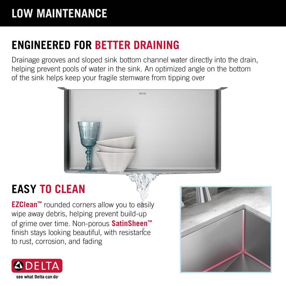 24-inch Stainless Steel Undermount Single Bowl Utility Sink