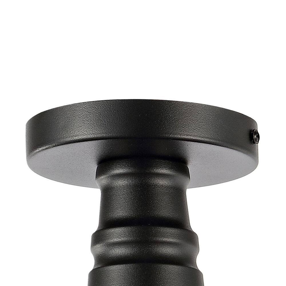 Farmhouse Inspired 14" Red and Black LED Ceiling Light