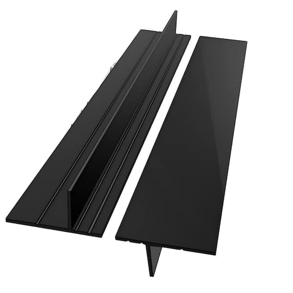 30 in. Black Folding Silicone Stove Gap Covers, Kitchen Sealing Strip Between Electric Stove (2-Pack)