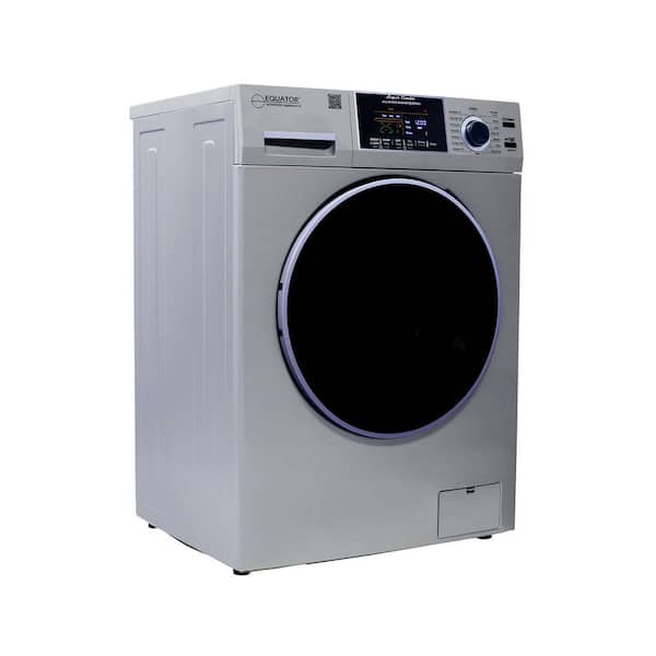 1.62 cu. ft. RV Pet Version Compact 110-Volt Vented 15 lbs. Sani Washer Dryer Combo 1400RPM in Silver