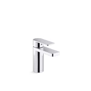 Parallel Single-Handle Single Hole 0.5 GPM Bathroom Sink Faucet in Vibrant Brushed Moderne Brass