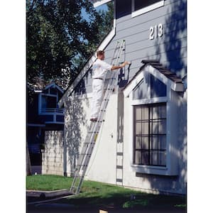 20 ft. Aluminum Extension Ladder (19 ft. Reach Height) with 225 lb. Load Capacity Type II Duty Rating