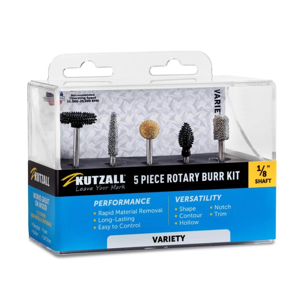 Variety Rotary Burr Set for Superior Material Removal on Wood, Plastic, Fiberglass, Epoxy, Drywall and 1/8 in. Shaft price history on PriceWatchPro