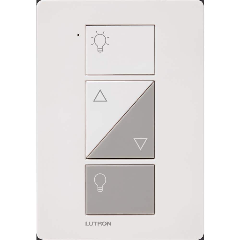Lutron White Wireless Smart Lamp Dimmer with Voice Control