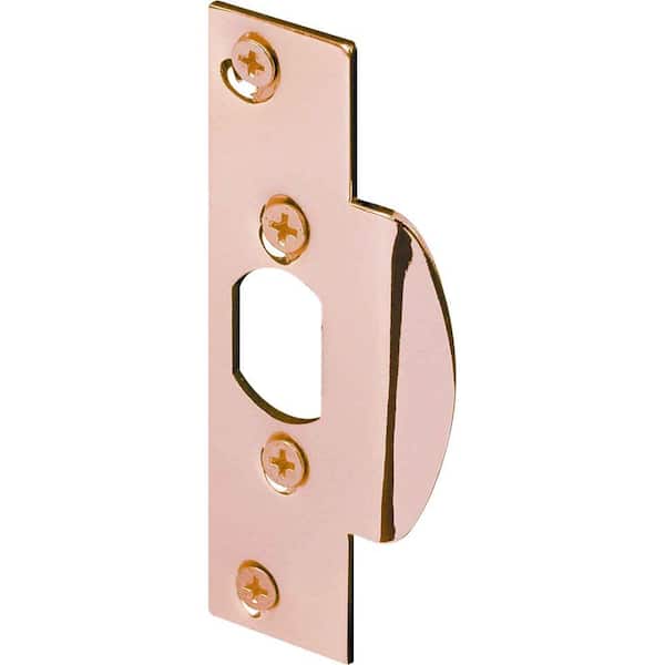 Prime-Line Brass Plated High-Security Latch Strike Plate