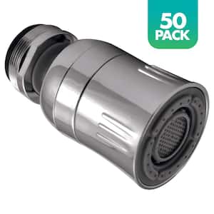 1.5 GPM 1.3-in. Dual-Threaded Pressure-Compensating Dual-Spray Faucet Aerator in Chrome (50-Pack)