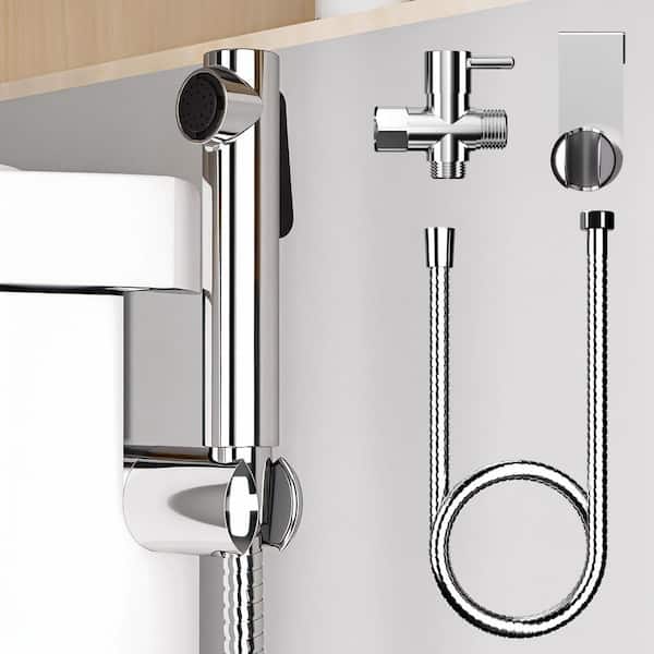 Portable Handheld Bidet Sprayer Bidet Attachment with Hose Holder Valve Kit Included