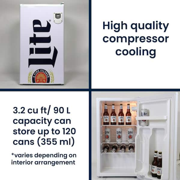 miller lite beer refrigerator