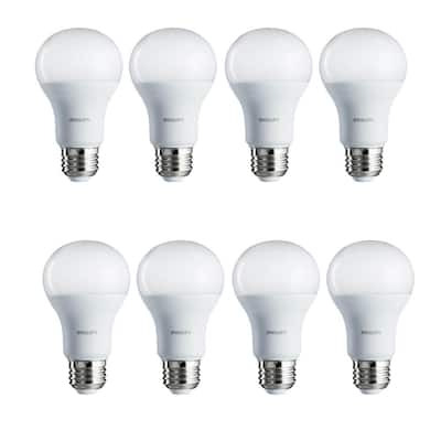 100-Watt Equivalent A19 Non-Dimmable Energy Saving LED Light Bulb Daylight (5000K) (8-Pack)