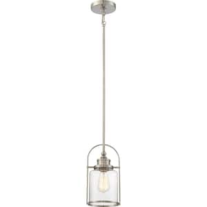 Payson 6.5 in. 1-Light Brushed Nickel Mini Pendant