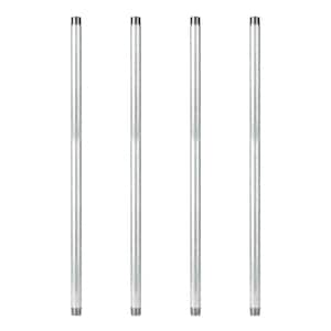 1 in. x 3 ft. Galvanized Steel Pipe (4-Pack)