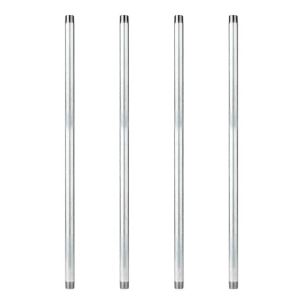 PIPE DECOR 1 in. x 3 ft. Galvanized Steel Pipe (4-Pack)