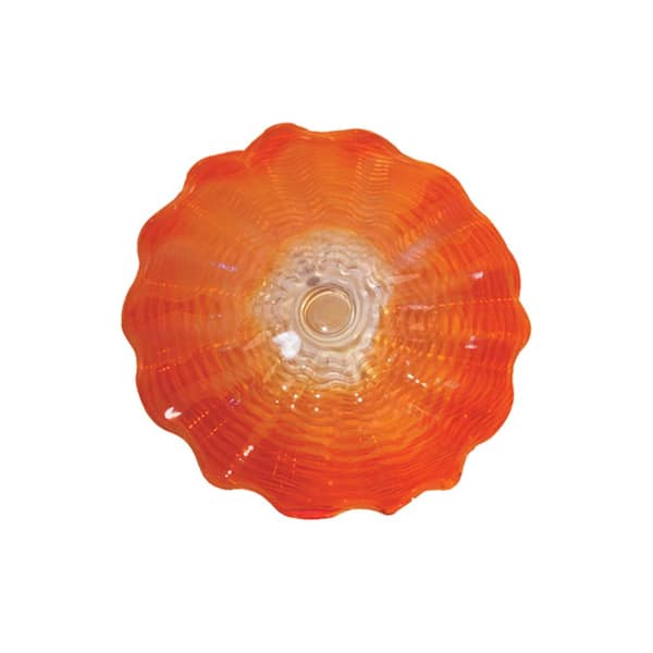 Dale Tiffany Titian 4 in. x 16 in. Wall Art Decor with Hand Blown Art Glass Style