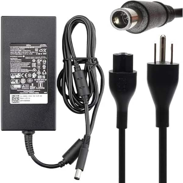 180W AC Charger Power Supply Adapter for Gaming Laptop and Docking Station Universal Black