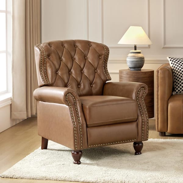 Bonded Leather Rocker And Swivel Recliner Living Room Chair HOMCOM