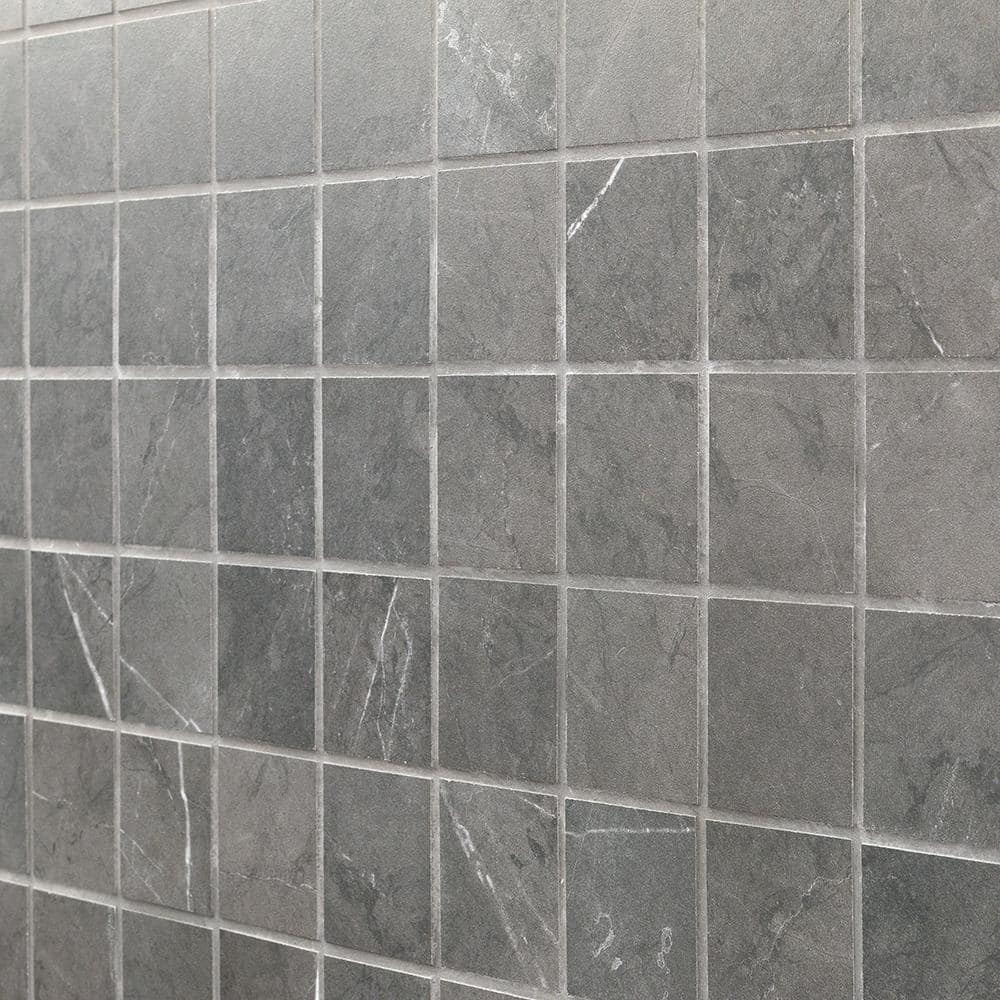Grace Dark Gray Matte Porcelain Mosaic Tile