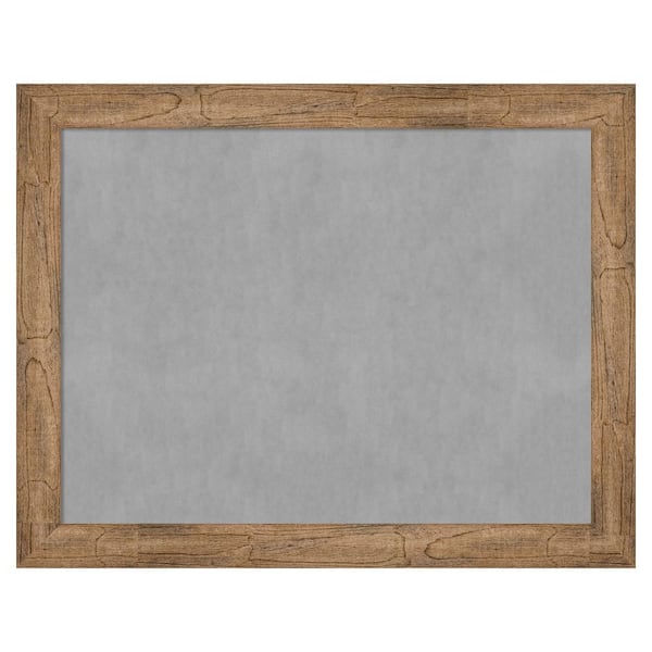 Amanti Art Owl Brown Narrow 28 in. x 22 in Framed Magnetic Board