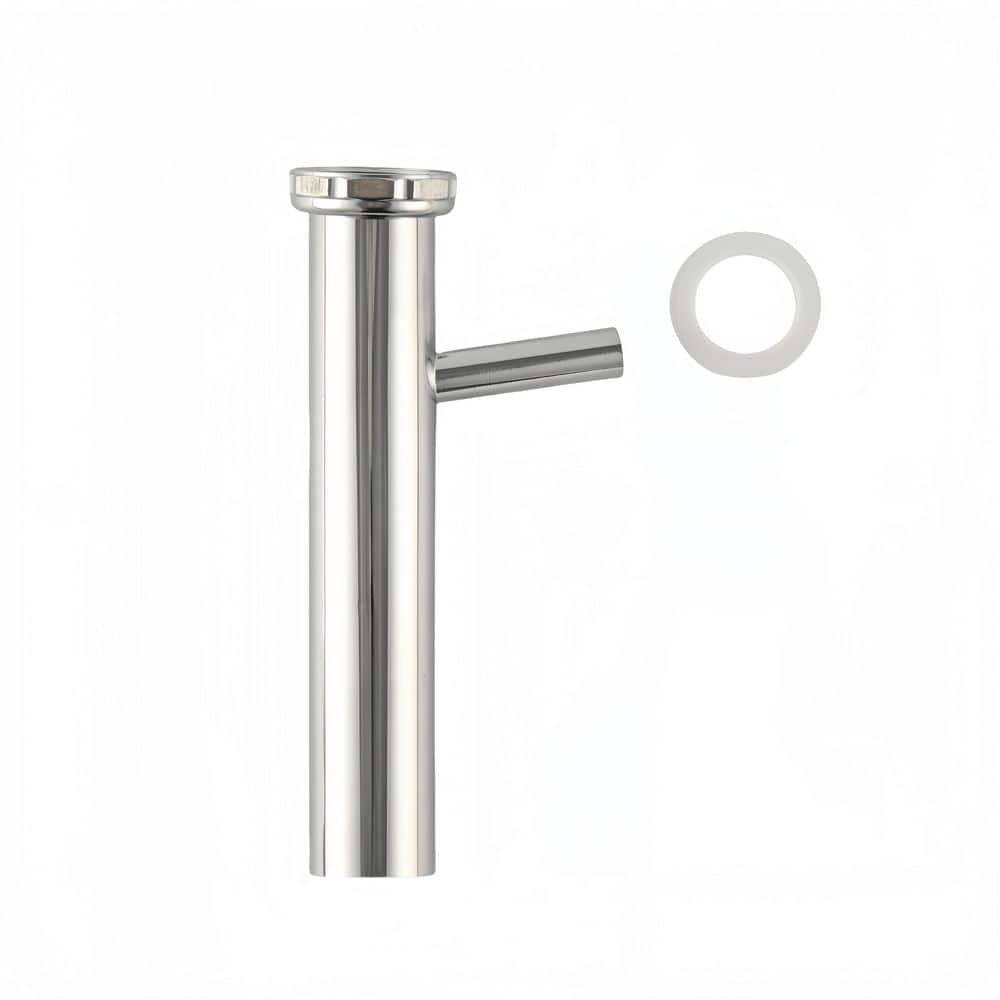 1-1/2in. x 8in. 24-Gauge Chrome-Plated Brass Slip-Joint Sink Drain Tailpiece Extension Tube with Hi-Line Branch-DB price history on PriceWatchPro