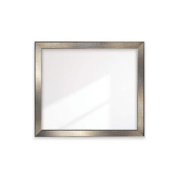 BrandtWorks Subway Silver Wide Framed Wall Mirror 40 in. W x 46 in. H