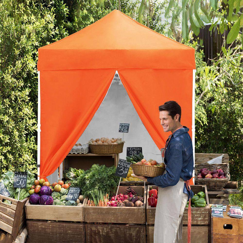 Canopy 5 EAGLE PEAK 5 ft. x 5 ft. Pop-Up Canopy with 4-Side Wall Panels E25SW4 ...