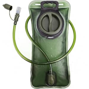 Water Bladder in 2L for Hiking Backpack Leak Proof Water Reservoir Storage Bag in Military Green