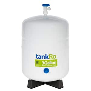 tankRO - RO Water Filtration System Expansion Tank - 3 Gal. Water Capacity - Reverse Osmosis Storage Pressure Tank