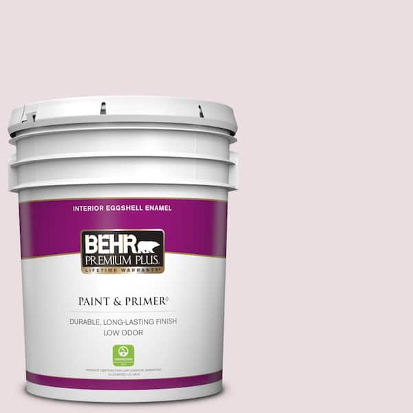 BEHR PREMIUM PLUS 5 gal. Home Decorators Collection #HDC-CT-08 Pink Posey Eggshell Enamel Low Odor Interior Paint & Primer