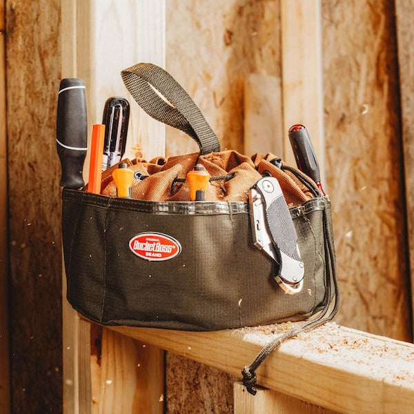 CLUBHAUS 目土バッグ　ブラウン BUCKET BOSS 10 in. Parachute Parts Tool Bag in Brown 25001 - The