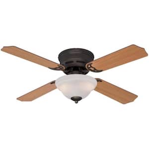 Hadley 42 in. Indoor Oil Rubbed Bronze Ceiling Fan with Reversible Applewood/Cherry Blades