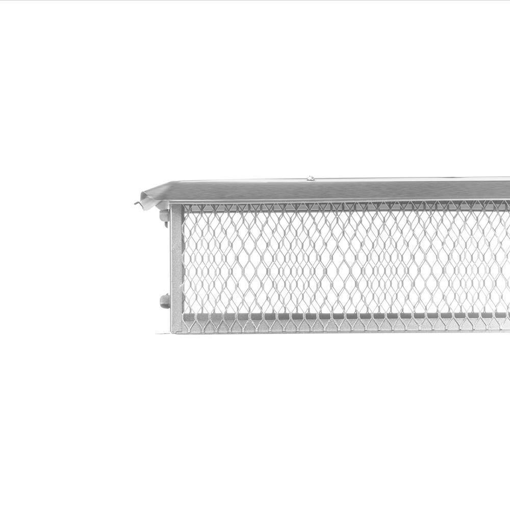 41" x 17" Silver Stainless Steel Chimney Cap
