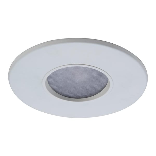 HALO Halo E44 4in. Metal White Round Pinhole Recessed Wall Wash Trim with White Flange