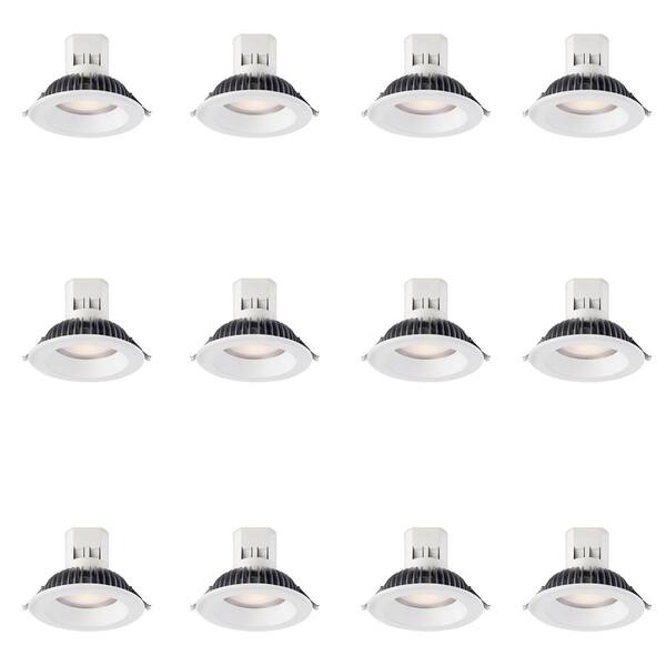 EnviroLite Easy Up 6 in. Daylight Integrated LED Recessed Light Kit with 93 CRI, 5000K J-Box (No Can Needed) (12-Pack)