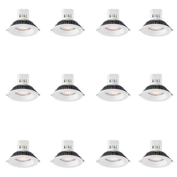 EnviroLite Easy Up 6 in. Daylight Integrated LED Recessed Light Kit with 93 CRI, 5000K J-Box (No Can Needed) (12-Pack)