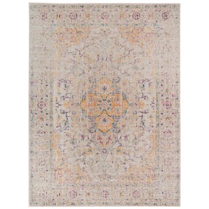 Eternal 10 ft. X 14 ft. Ivory/Yellow Oriental Area Rug