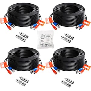 100 ft. Security Camera Cables BNC Cord Video Power Cable (4 pack of 100ft)