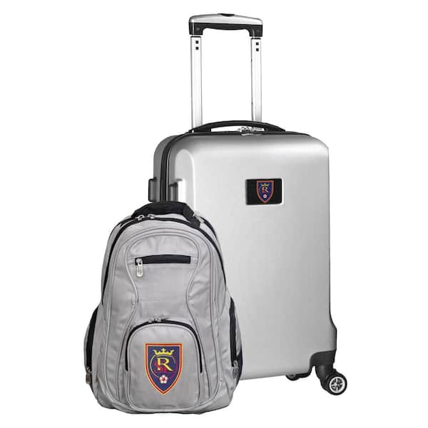 Real Salt Lake 21 in. Deluxe 2-Piece Backpack and Carry-on Set- Silver
