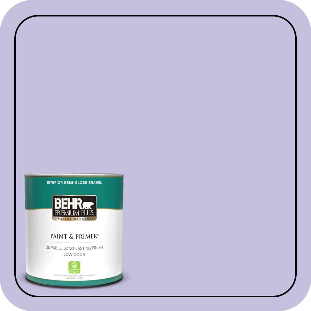 1 qt. #630A-3 Weeping Wisteria Semi-Gloss Enamel Low Odor Interior Paint & Primer price history on PriceWatchPro