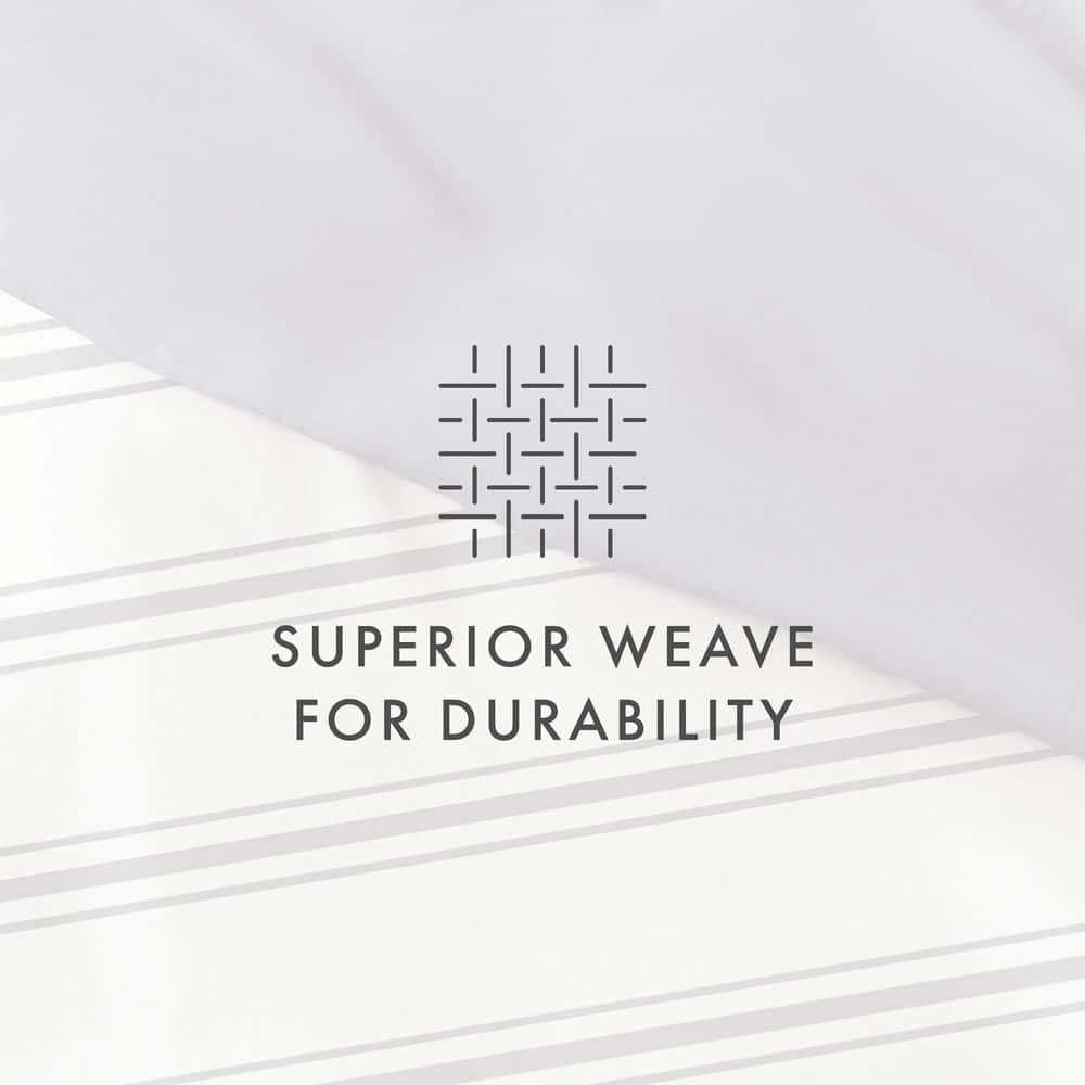 Navy Desert Stripe Microfiber Full/Queen Duvet Cover Set